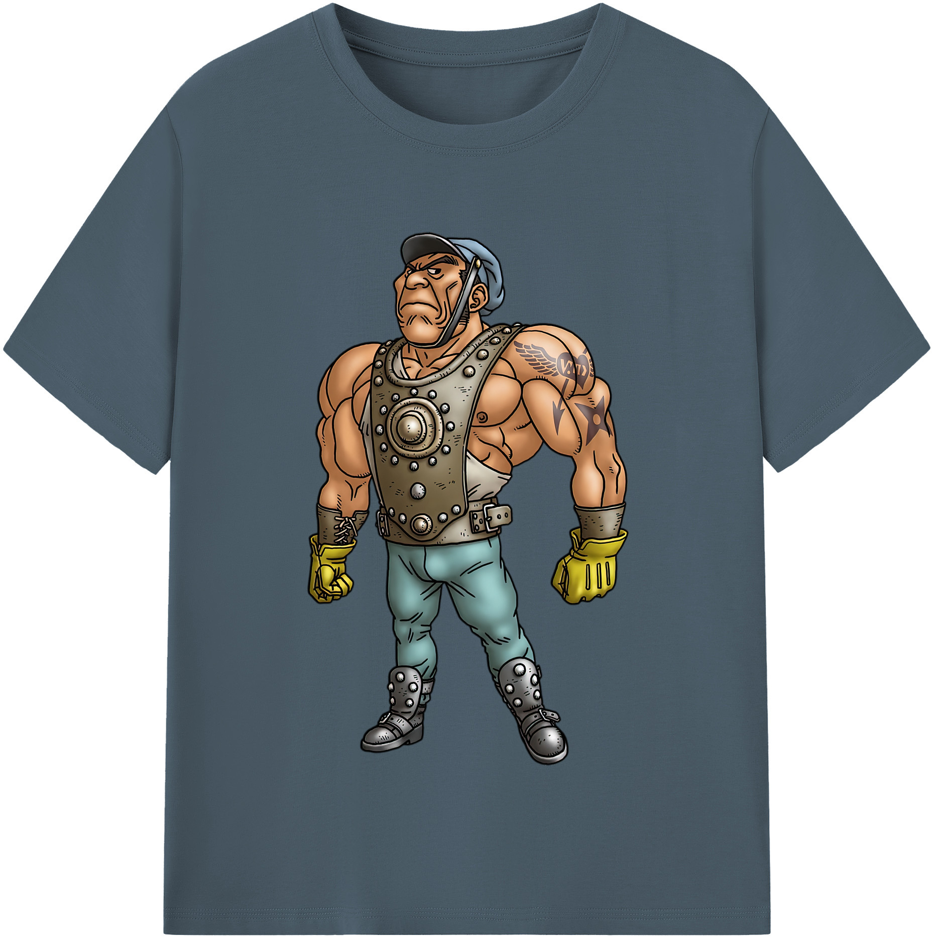 （画像用） ドラゴンクエスト Doragon Kuesuto Dragon Quest 綿100％半袖Tシャツ（フロントプリント）